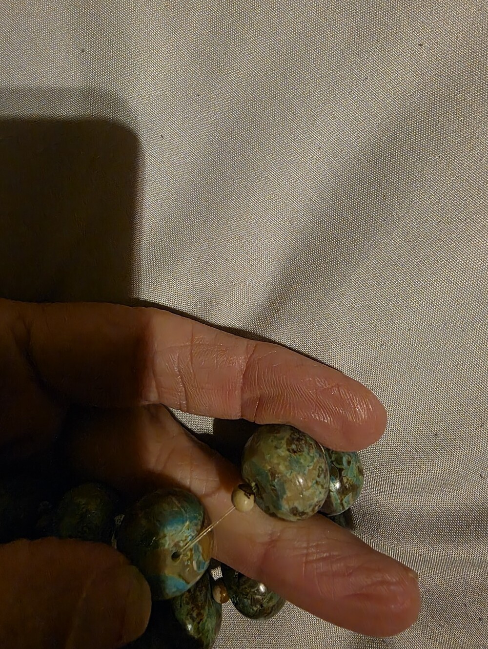 Handcrafted Turquoise Beaded Bracelet - Picture 5 of 7